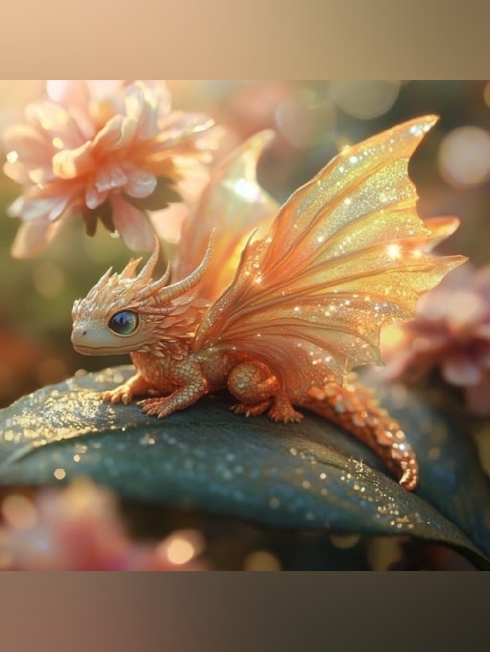 Sparkling Baby Dragon Custom Fridge Magnet Home Kitchen Decor